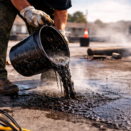 hot mop roof services, angelos roofing